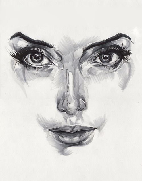500x636 illustration art portrait my drawing copic artists on tumblr copic - Portrait Drawing Artists