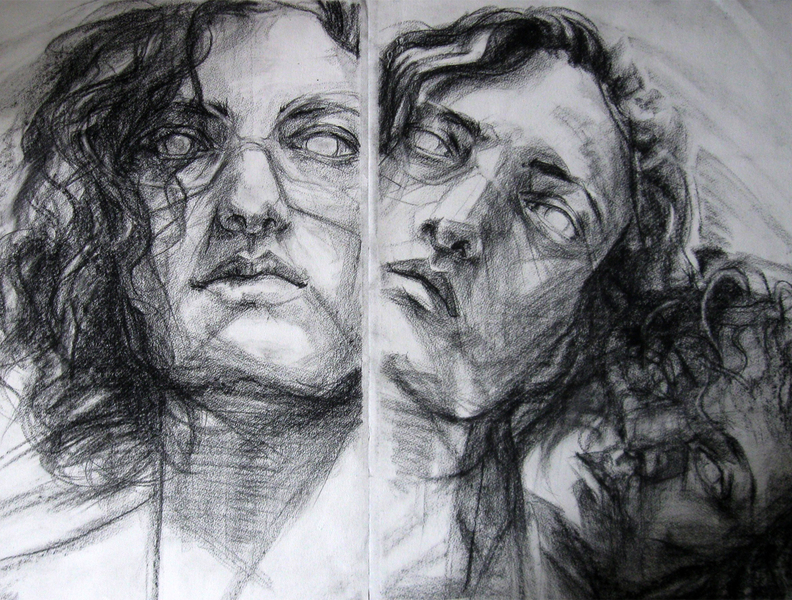 792x600 Theresa Antonellis Student Art Work Drawing Composition Self - Portrait Drawing Artists