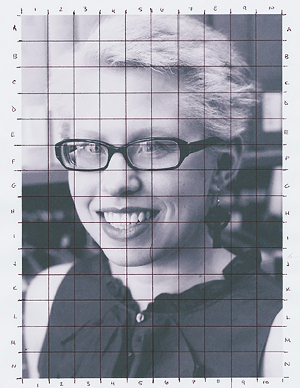 600x777 how to use a grid to enlarge an image while drawing - Portrait Drawing Grid