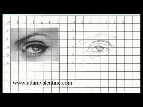 480x360 how to use the grid method for drawing - Portrait Drawing Grid