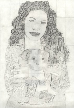 284x412 portrait drawing, grid system learn how to draw drawing lessons - Portrait Drawing Grid