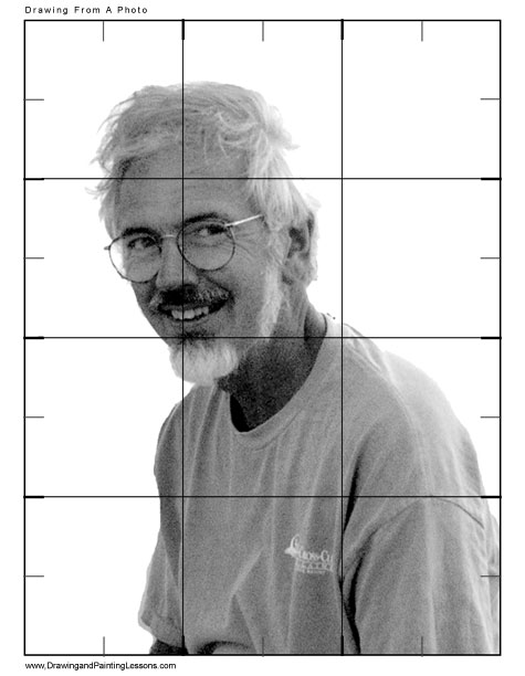 475x612 Drawing From Photographs Drawing Right Side Up, Upside Down - Portrait Drawing Grid