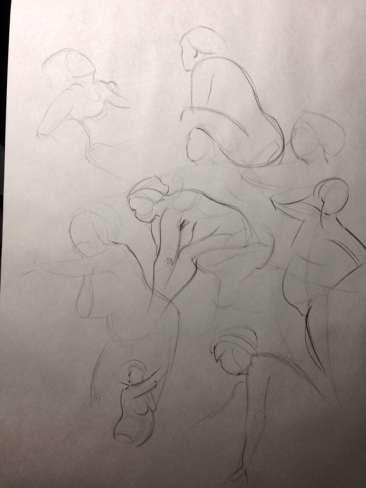 750x1000 Open Studio Figure Drawing Practice Chris Beaven - Pose Drawing Practice