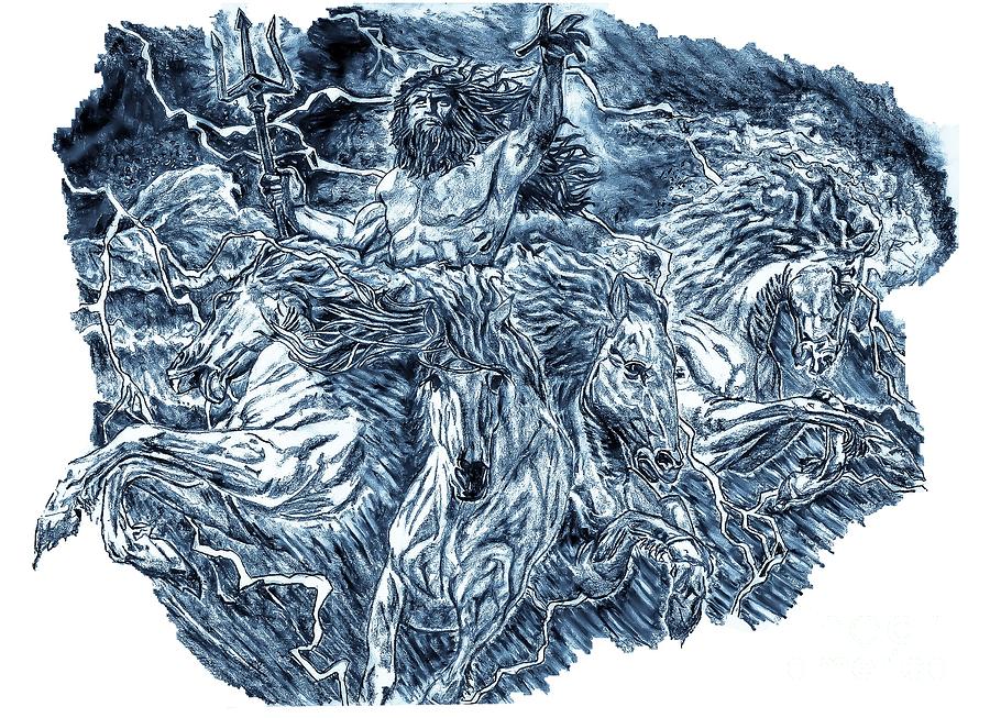 900x653 poseidon drawing - Poseidon Drawing