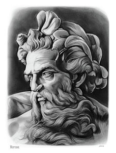 228x300 poseidon drawings fine art america - Poseidon Drawing