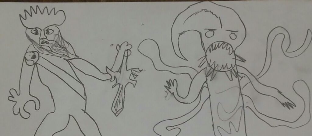 1024x448 poseidon with kraken drawing and comparison - Poseidon Drawing