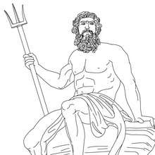 220x220 poseidon the greek god of the sea coloring pages - Poseidon Greek God Drawing