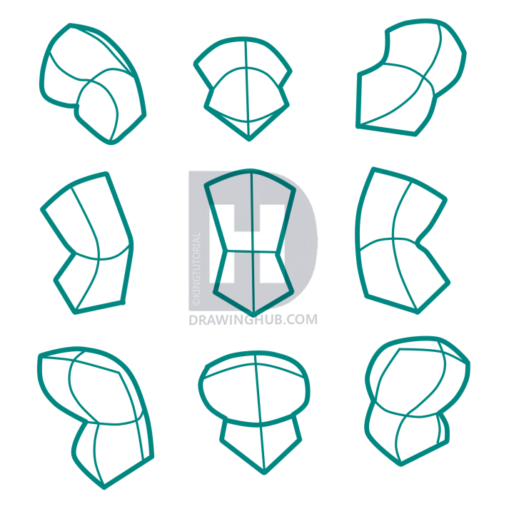 720x720 How To Draw Action Poses, Step - Position Drawing