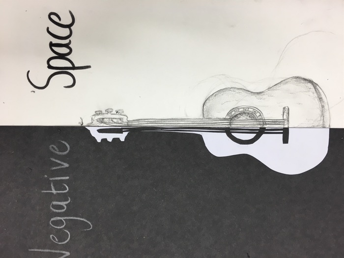 700x525 positive and negative space drawing and collage lesson - Positive And Negative Drawing