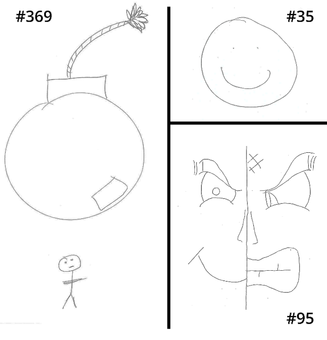 666x692 examples of student drawings showing affectemotion drawing - Positive Drawings
