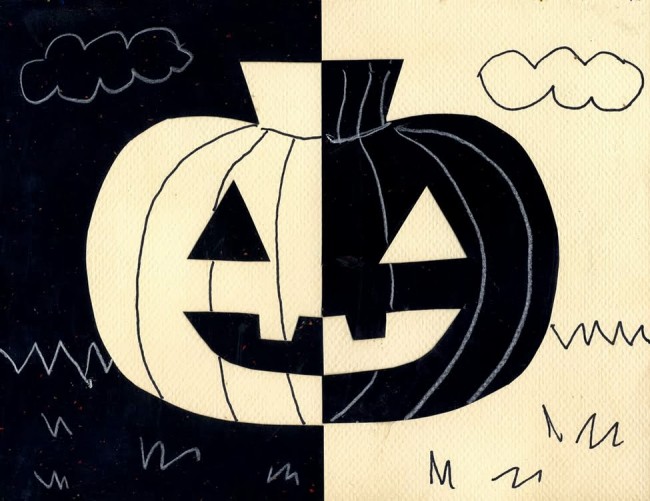650x501 positive negative pumpkins art projects for kids - Positive Negative Drawing