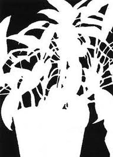 392x541 sketchbook assignment negative space drawing - Positive Negative Drawing