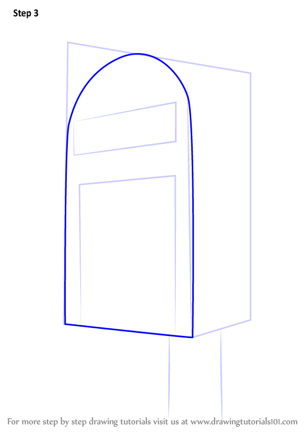 600x846 Learn How To Draw Post Box - Post Drawing