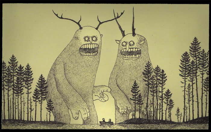 700x438 Post It Note Monsters Illustrating Life - Post It Drawings