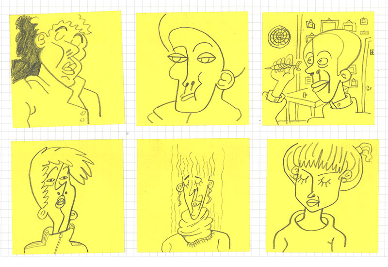 800x550 The Flood - Post It Drawings