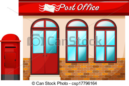 450x300 Us Post Office Clipart - Post Office Drawing