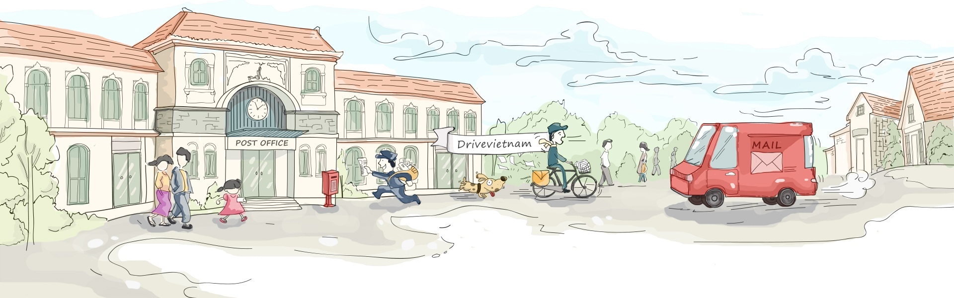 1920x600 post office drawing banner drive vietnam - Post Office Drawing
