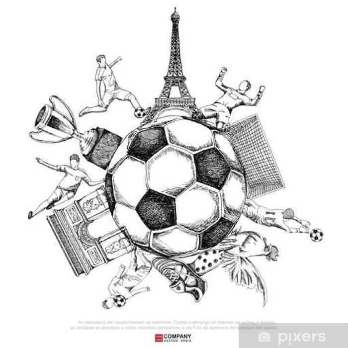 700x700 drawing of soccer backgroundposterbrochure poster pixers - Poster Drawing