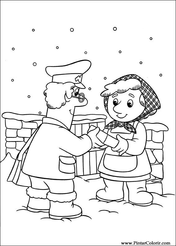 567x794 drawings to paint colour postman pat - Postman Drawing