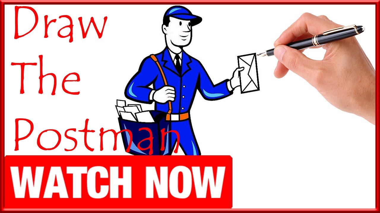 1280x720 how to draw the postman - Postman Drawing