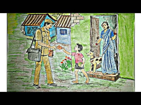 480x360 how to draw memory drawing - Postman Drawing