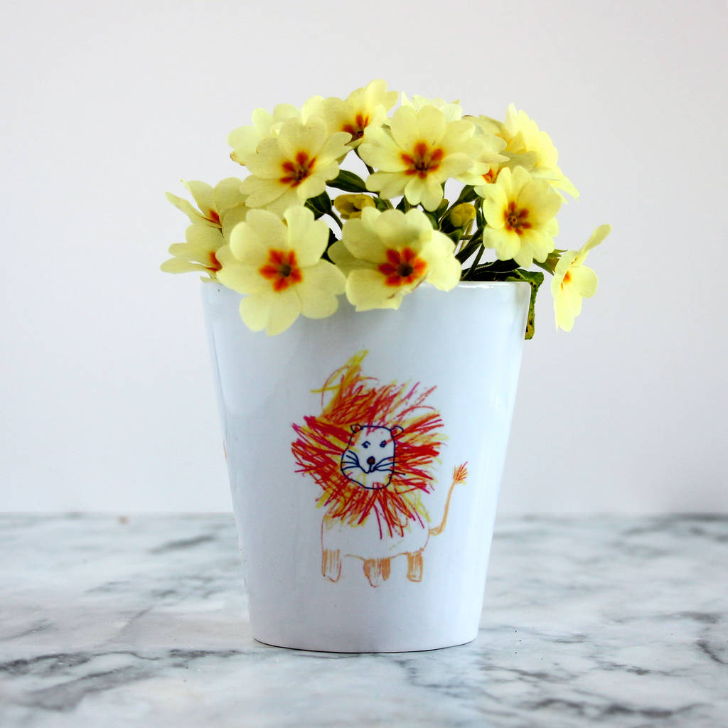 1024x1024 Personalised Child's Drawing Plant Pot - Pot Drawing