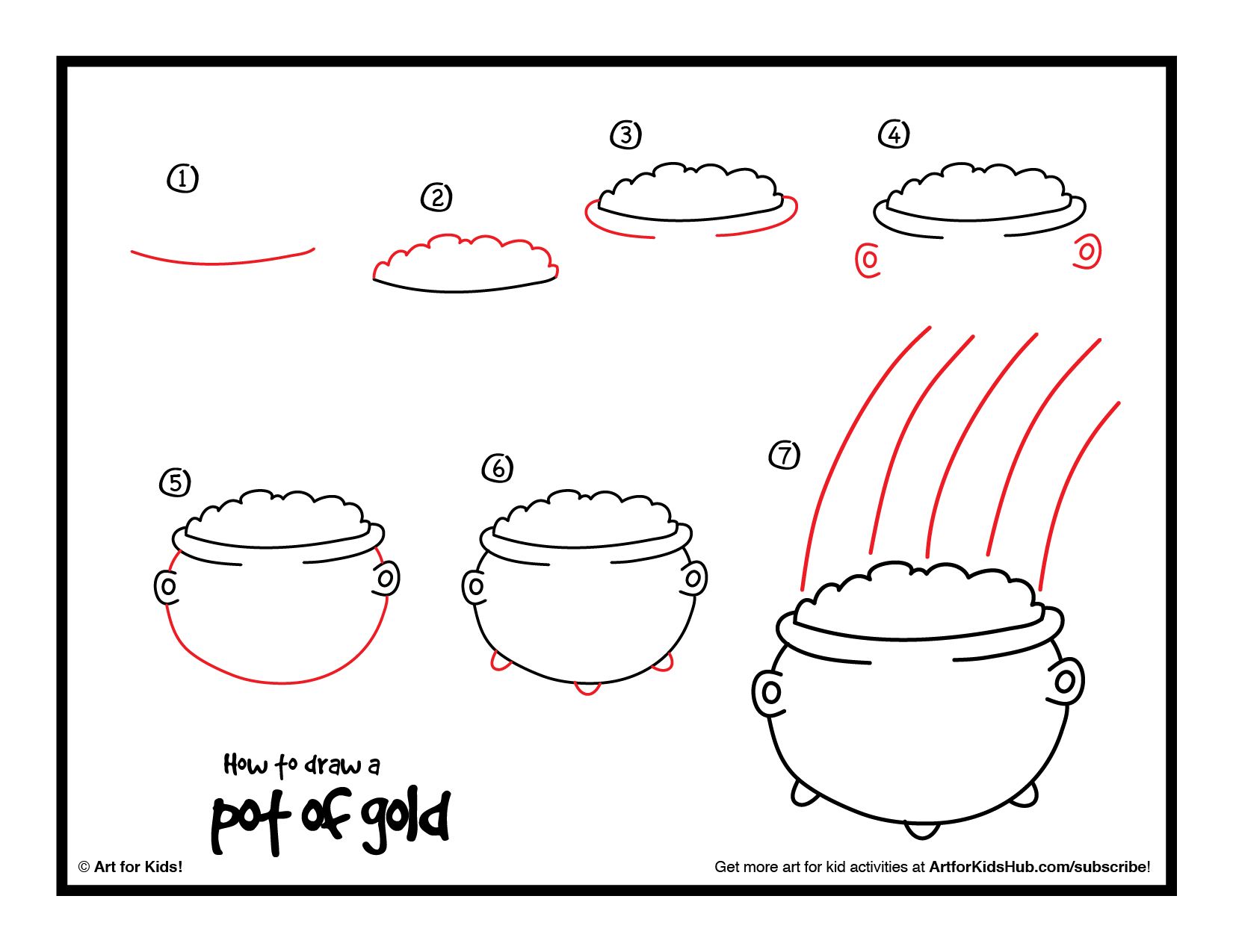 1650x1275 how to draw a pot of gold - Pot Of Gold Drawing