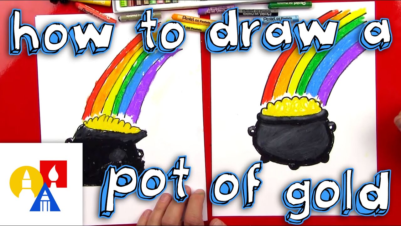 1280x720 how to draw a pot of gold - Pot Of Gold Drawing