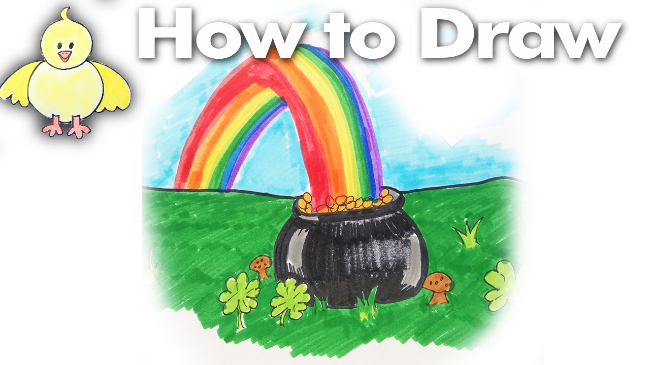 1280x720 drawing how to draw a pot of gold - Pot Of Gold Drawing