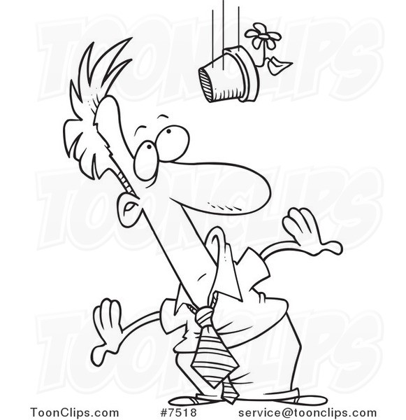 581x600 Elegant Drawn Pot Plant Animated Pencil - Pot Plant Drawing