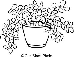 247x194 potted plant illustrations and clip art potted plant - Pot Plant Drawing