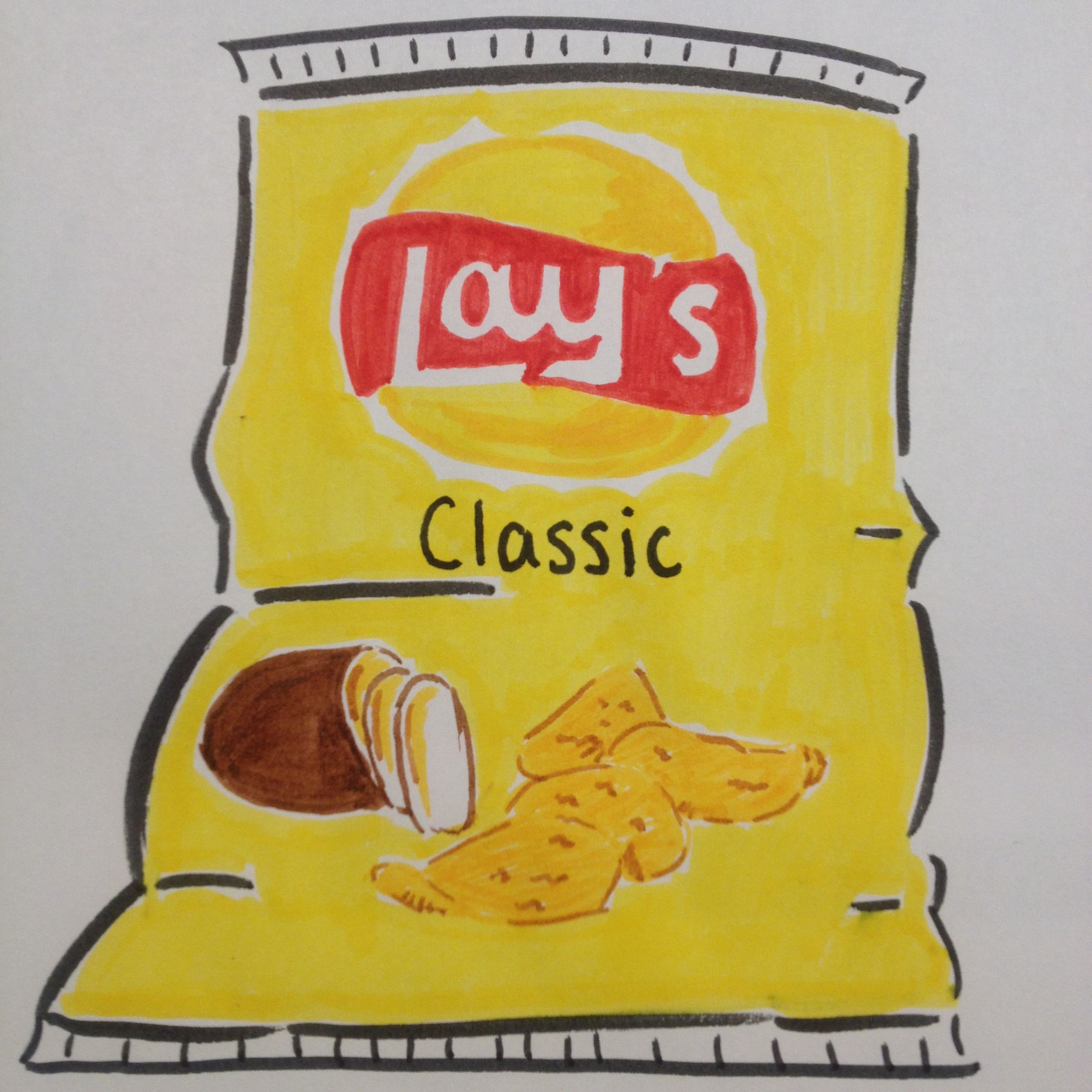 Potato Chip Drawing at Explore collection of