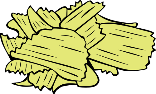 500x302 potato chips vector drawing - Potato Chip Drawing