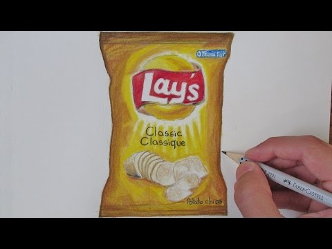 480x360 realistic lays chips bag - Potato Chip Drawing