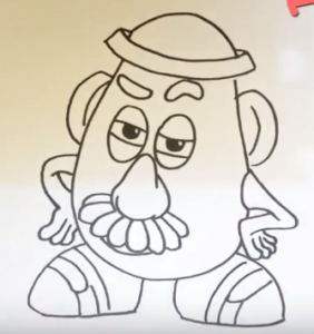 282x300 how to draw mr potato head from toy story - Potato Drawing