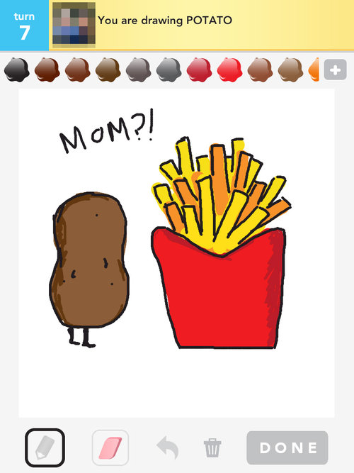 500x667 potato drawings - Potato Drawing