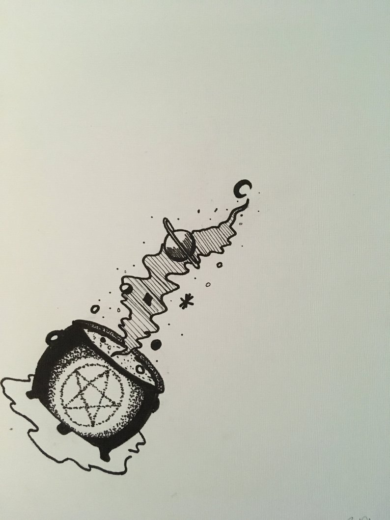 794x1059 witches potion drawing etsy - Potion Drawing