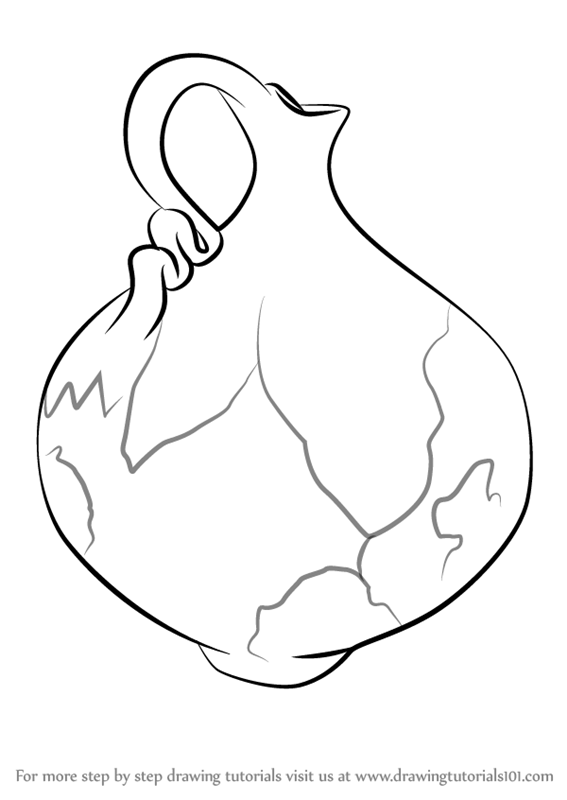 567x800 learn how to draw pottery jug - Pottery Drawing
