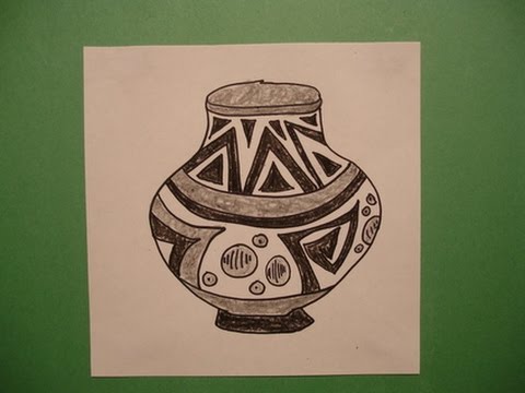480x360 let's draw native american pottery! - Pottery Drawing