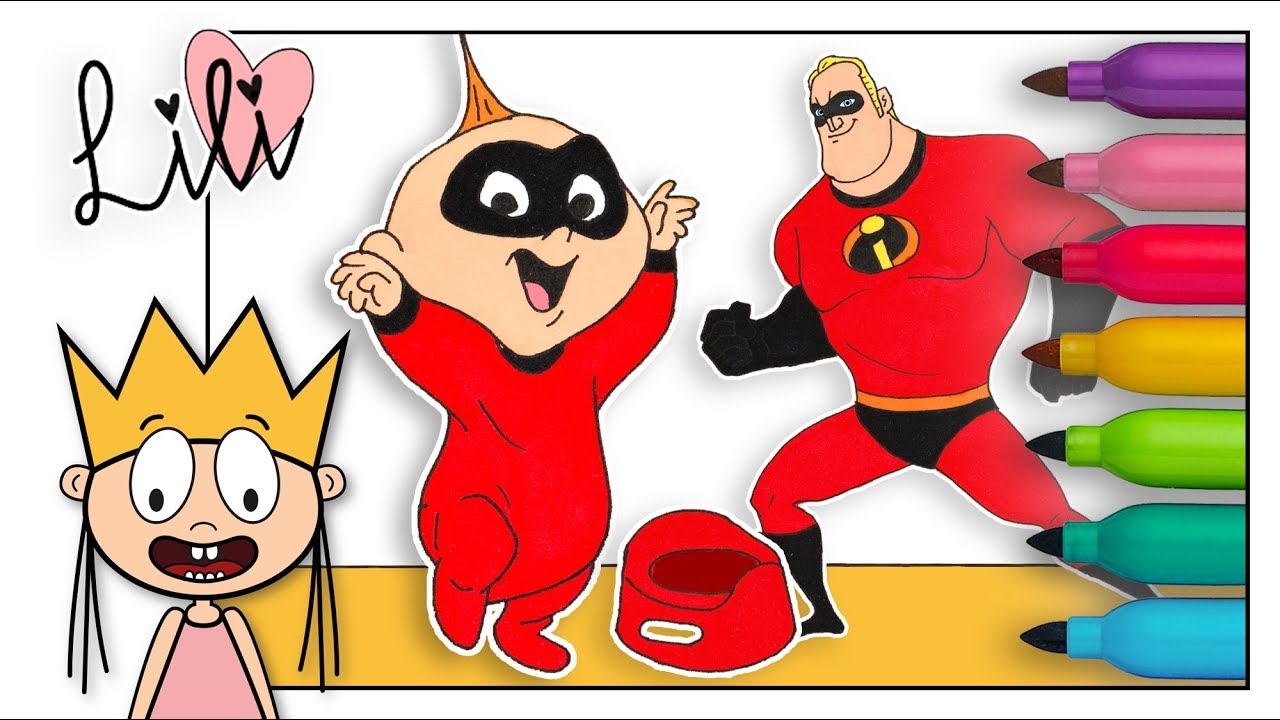 1280x720 drawing incredibles jack jack coloring - Potty Drawing
