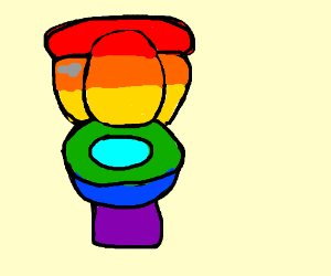 300x250 Rainbow Potty Drawing - Potty Drawing