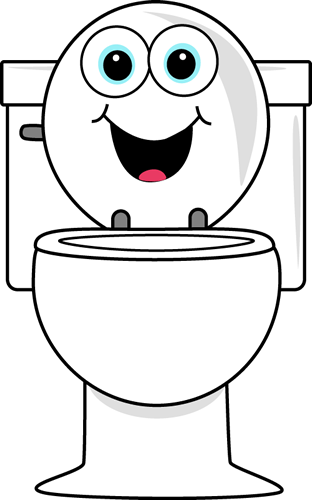 312x500 Cartoon Toilet Clip Art - Potty Drawing