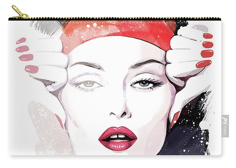 800x570 vintage vogue painting carry all pouch for sale - Pouch Drawing