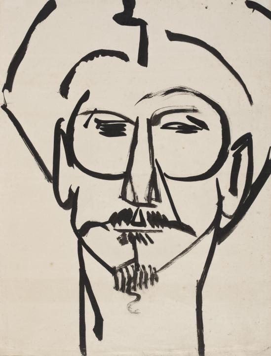 549x720 ezra pound, collection database kettle's yard - Pound Drawing
