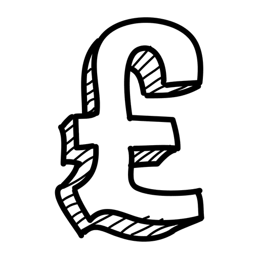 512x512 hand drawn pounds icon - Pound Drawing