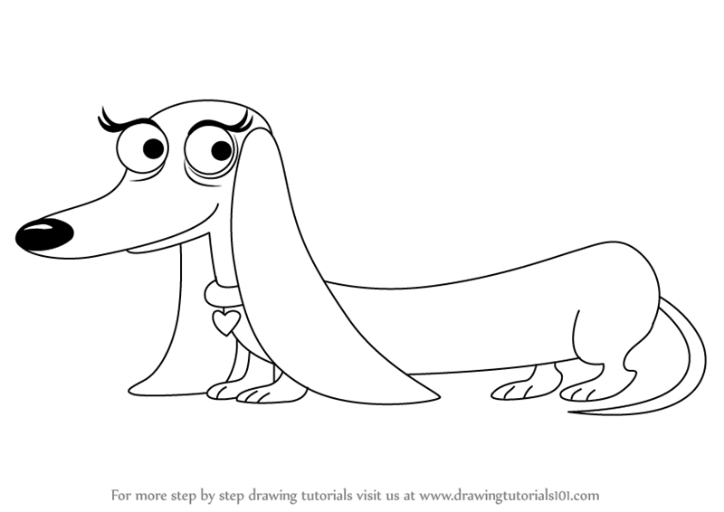 800x566 learn how to draw strudel from pound puppies - Pound Drawing