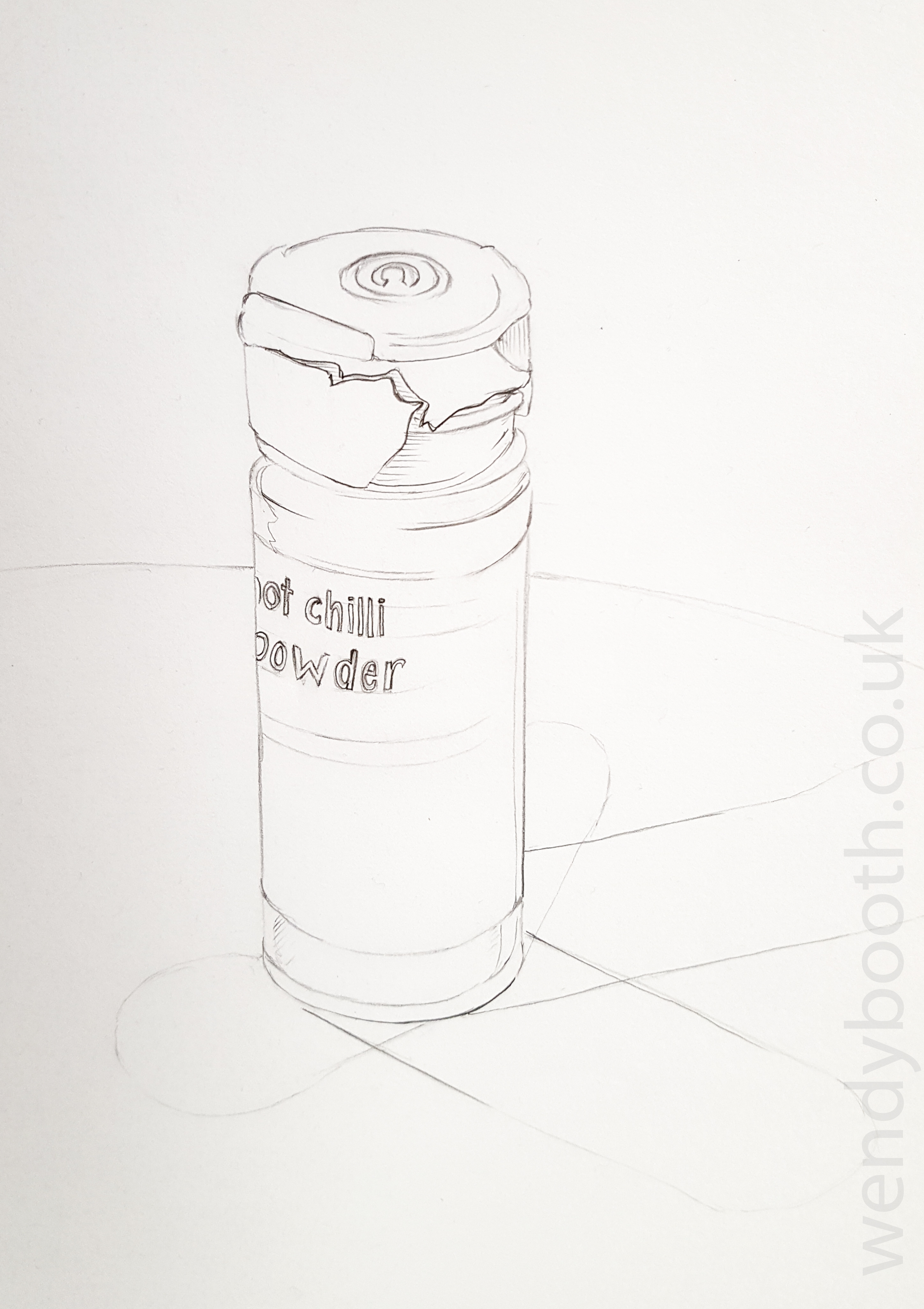 2900x4107 lightened broken chilli powder - Powder Drawing
