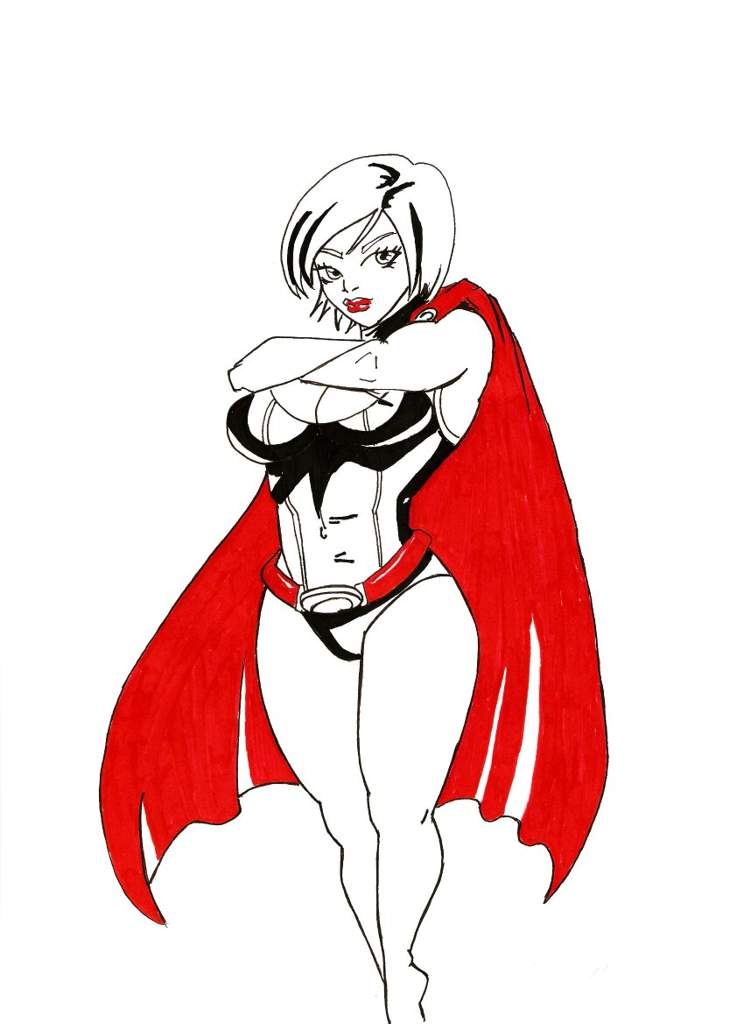 744x1024 Power Girl Amino - Power Girl Drawing
