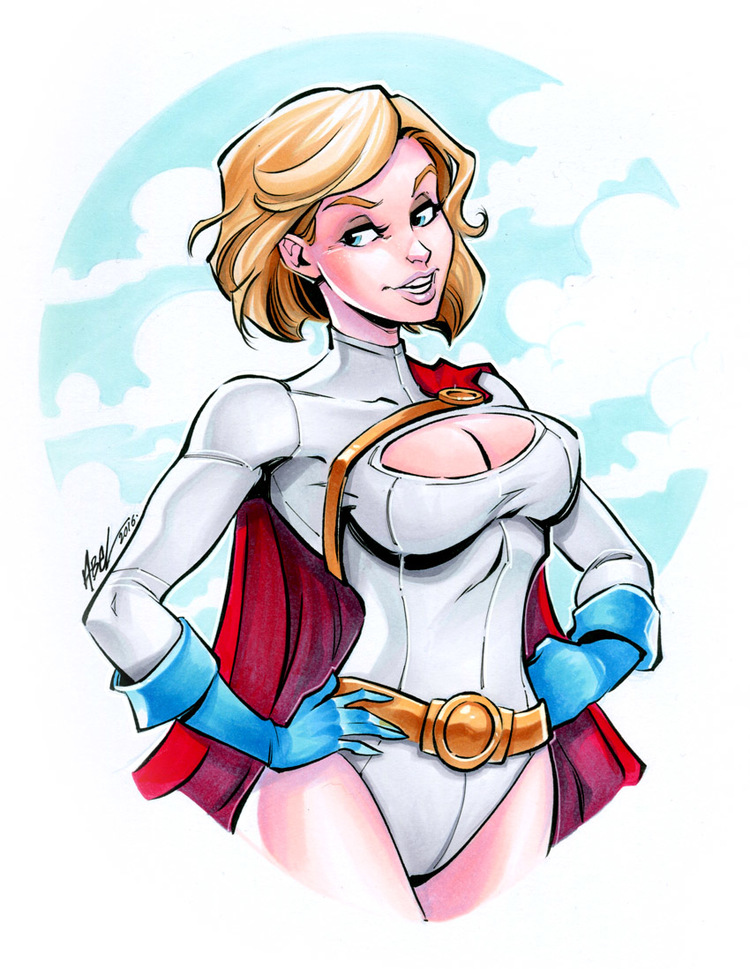 750x969 Power Girl - Power Girl Drawing