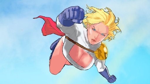 512x290 Power Girl - Power Girl Drawing